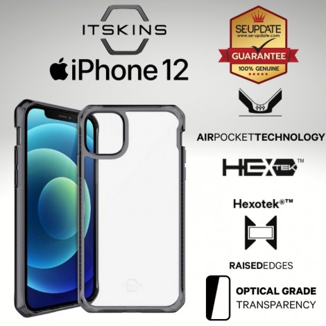 เคส ITSKINS HYBRID // CLEAR [ BLACK ] สำหรับ iPhone 12 / Pro / mini / Pro Max
